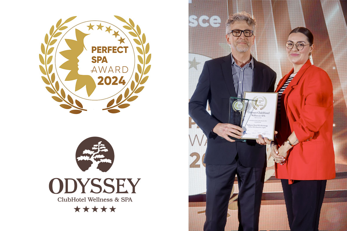Odyssey ClubHotel laureatem konkursu Perfect SPA Awards 2024 w kategorii Najlepszy Hotel SPA dla Dwojga