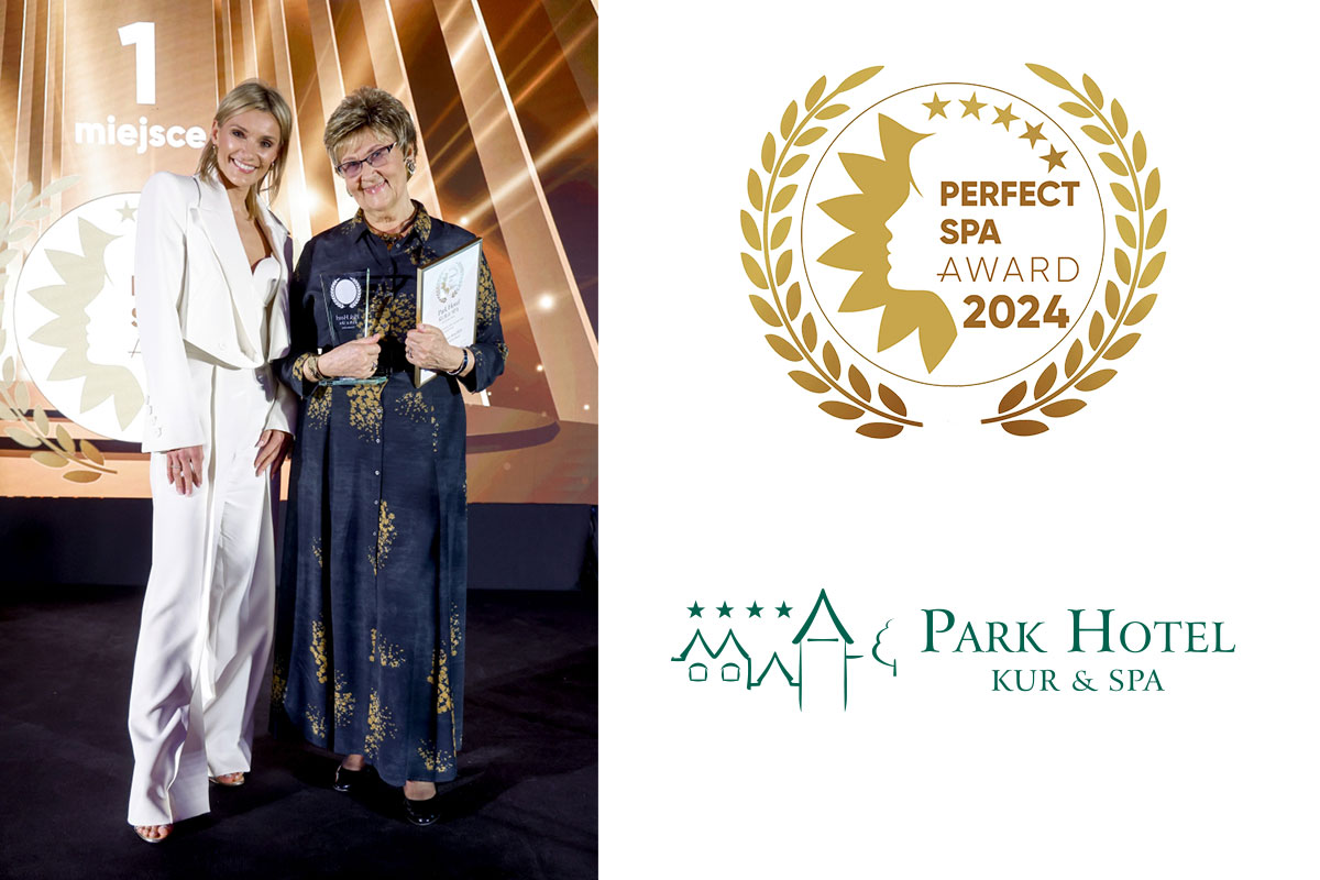 Park Hotel laureatem konkursu Perfect SPA Awards 2024 w kategorii Najlepszy Hotel Balneo & SPA