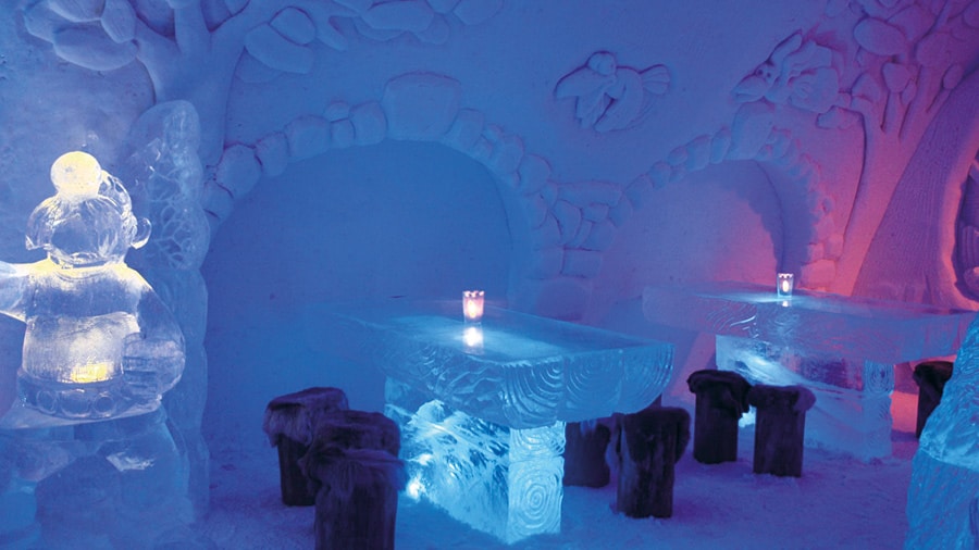 snow castle finnish lapland