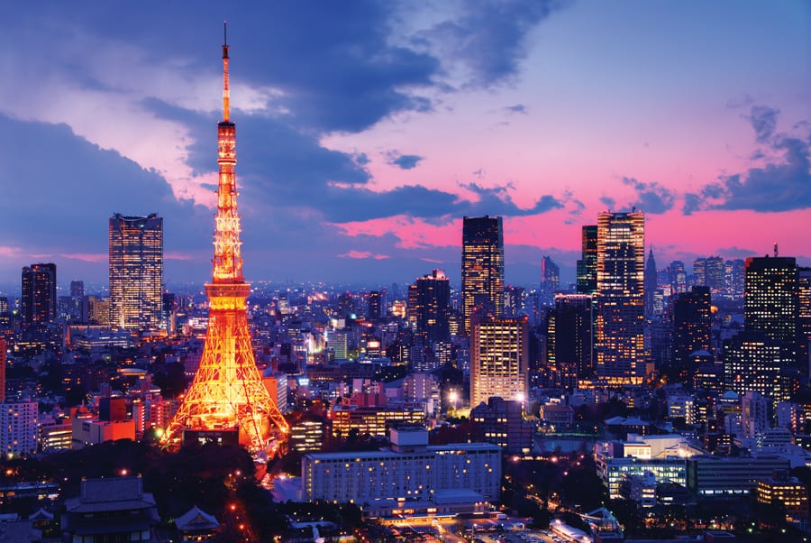 Tokio Ultranowoczesna metropolia punkty widokowe