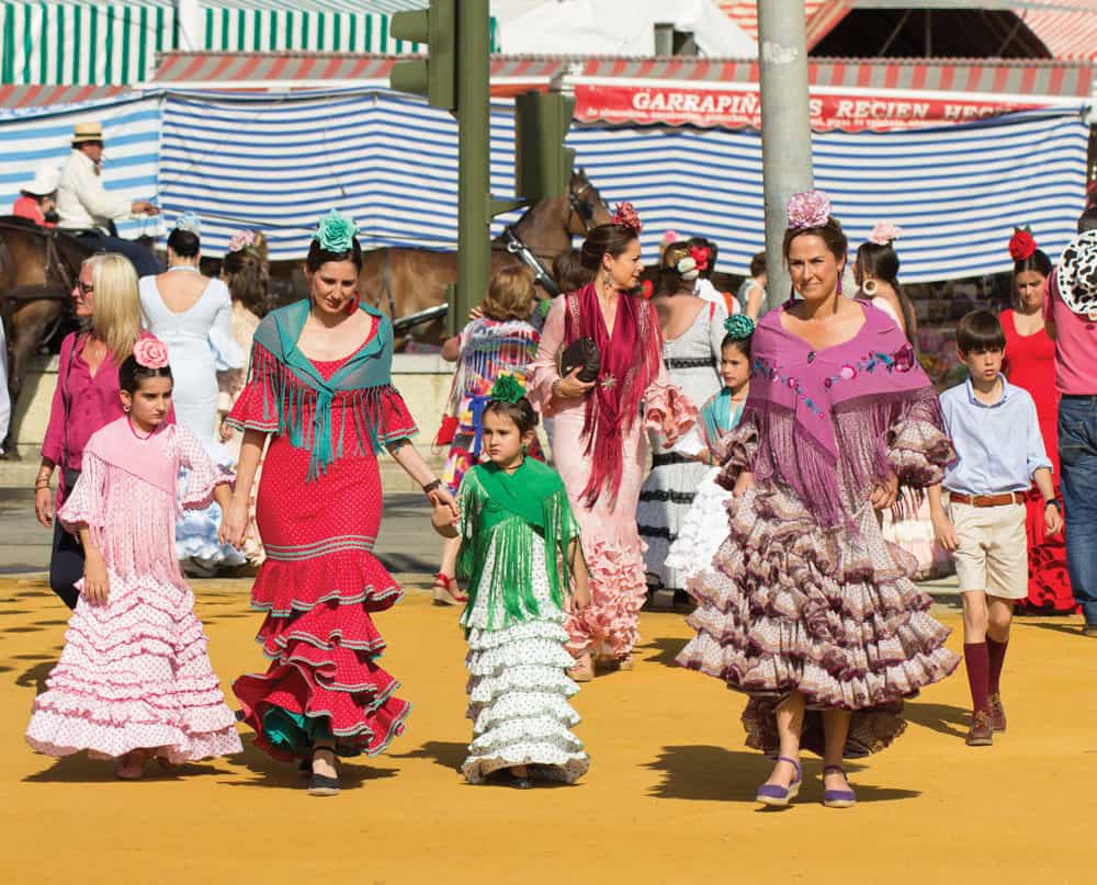 Hiszpania Andaluzja fiesty 2 tradycyjne stroje