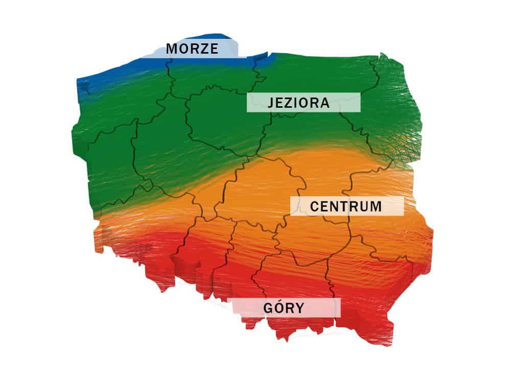 Mapa Polski