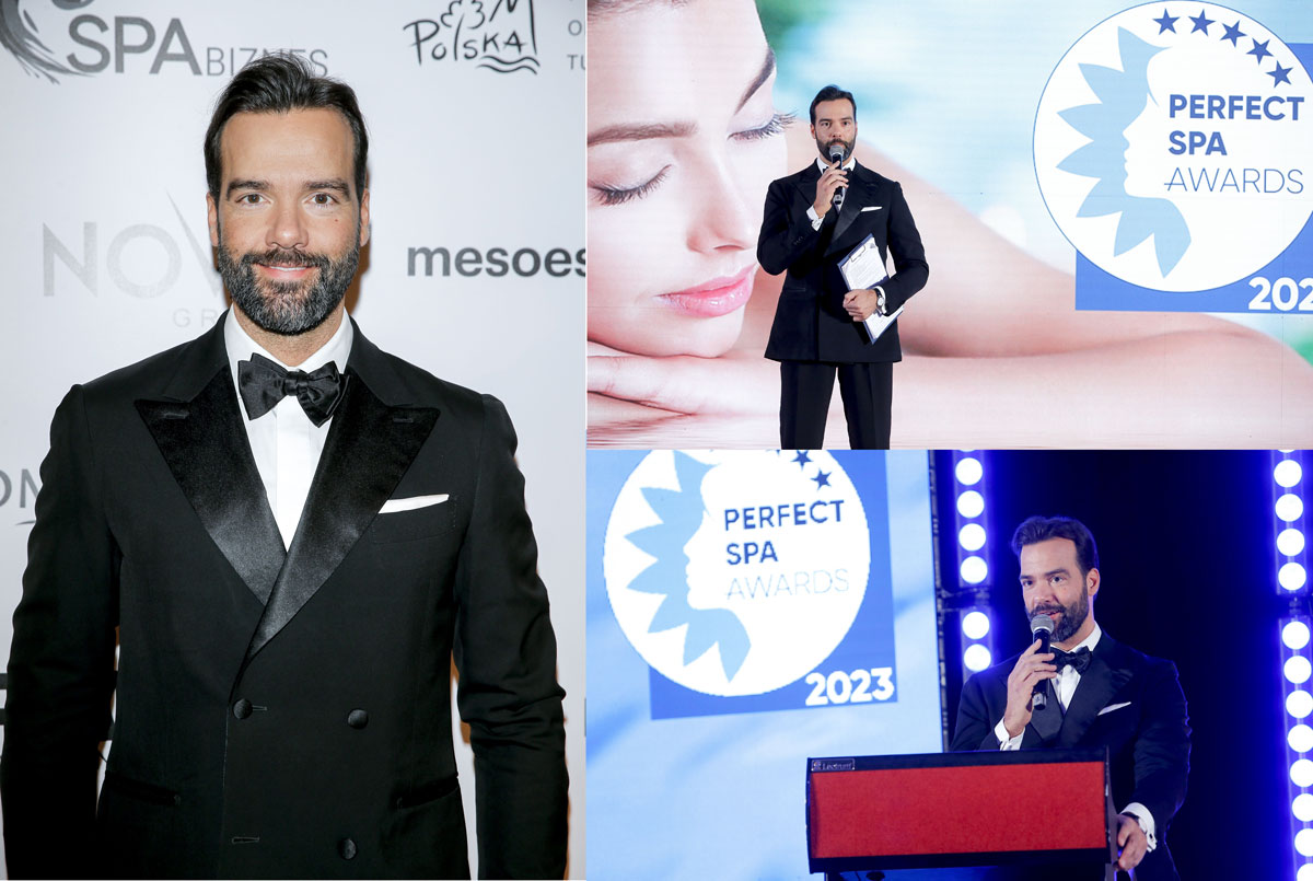 Conrado Moreno prowdzący gale Perfect SPA Awards 2023