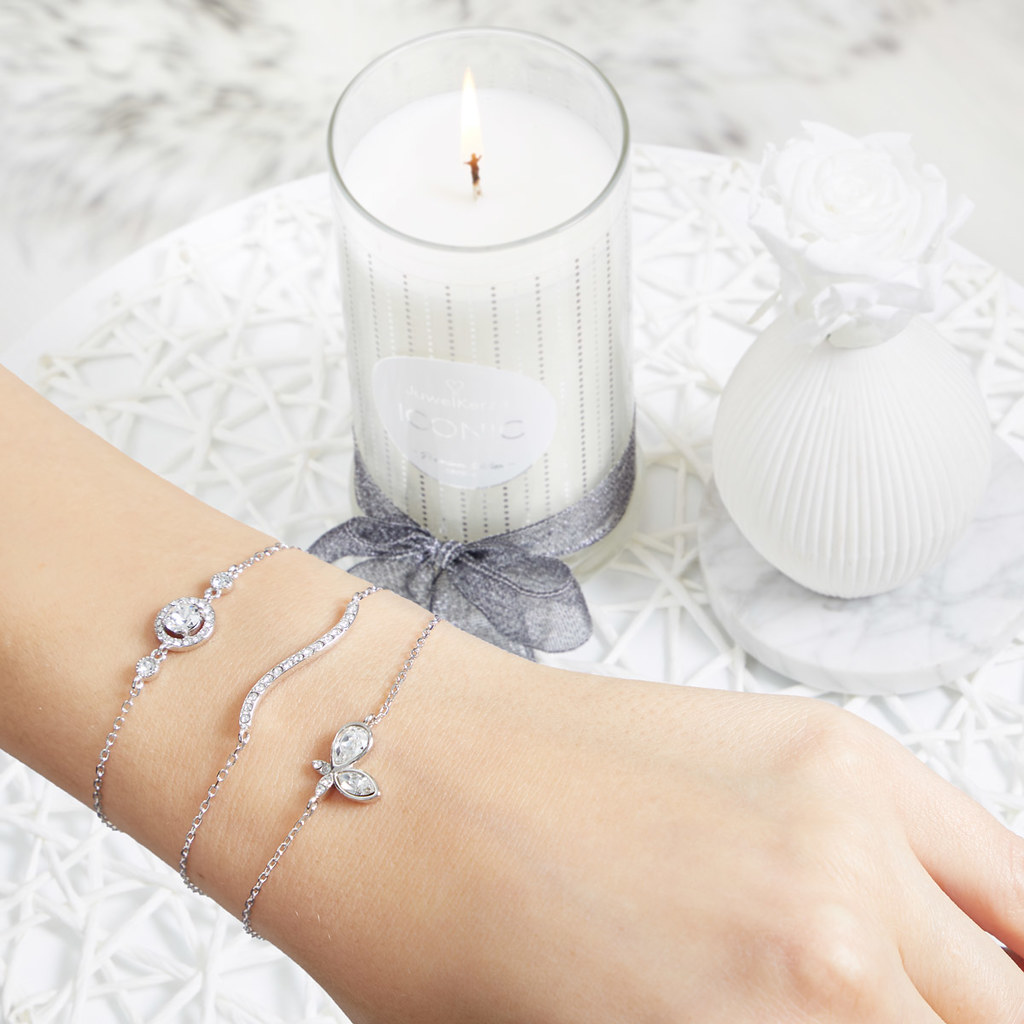 Srebrne bransoletki ze świec Jewel Candle